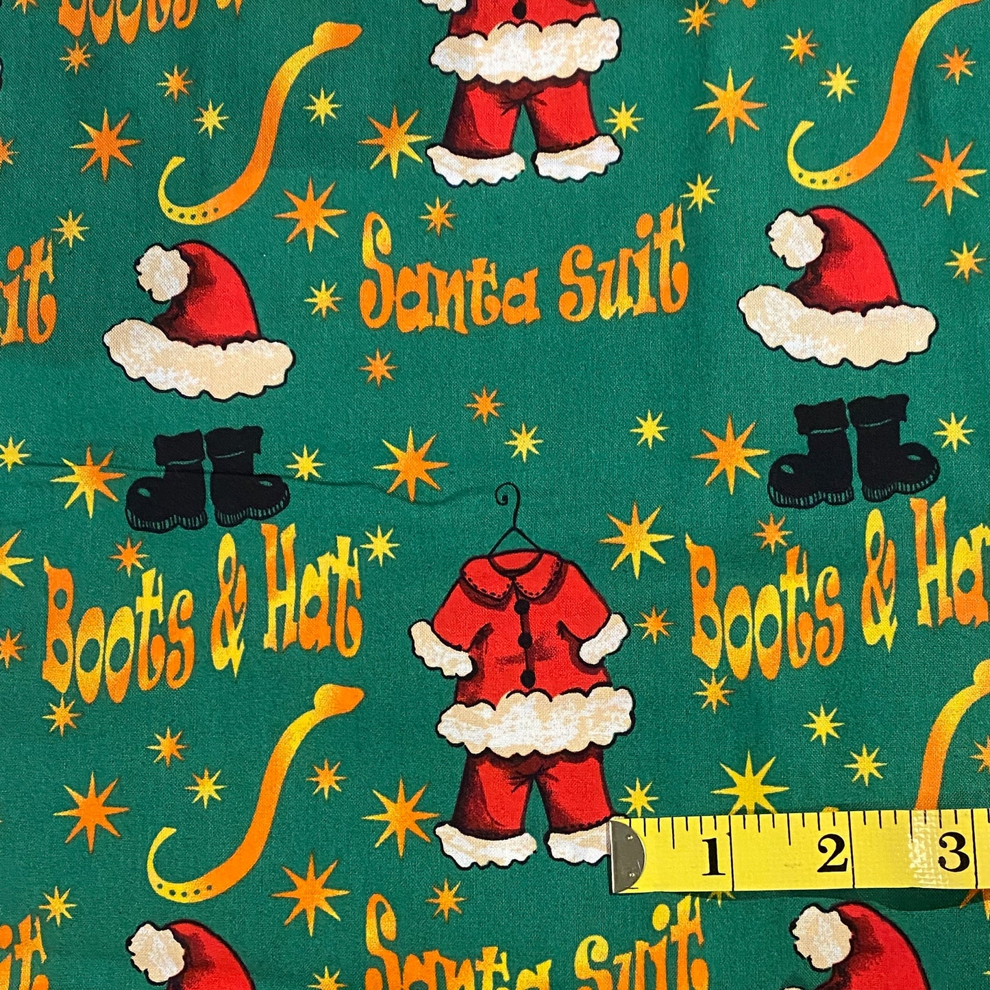 Santa Suit Cotton Blend: 1 yd