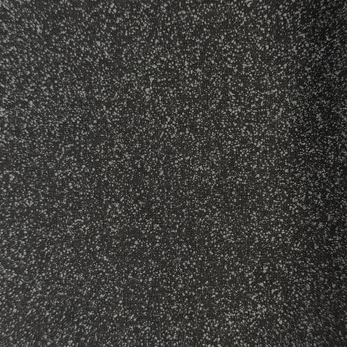 Lightweight Sheer Black with Texture Speckles Poly Blend: 5 yds