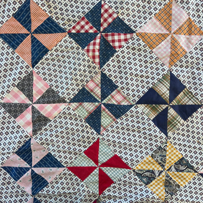 Gentleman's Diamonds Quilt Top