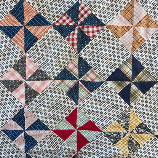 Gentleman's Diamonds Quilt Top