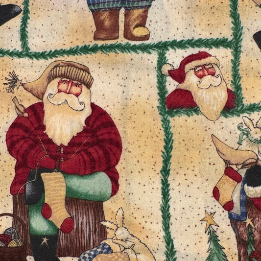 Classic Santa Cotton: 2.5 yds
