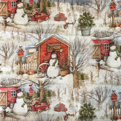 Holiday Barn Cotton: 2 yds