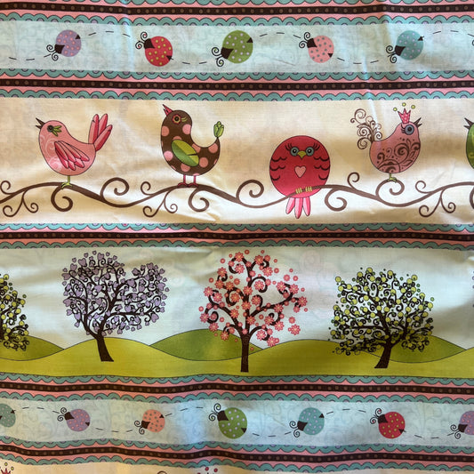 Birds, Ladybugs & Trees Cotton: 3 yds