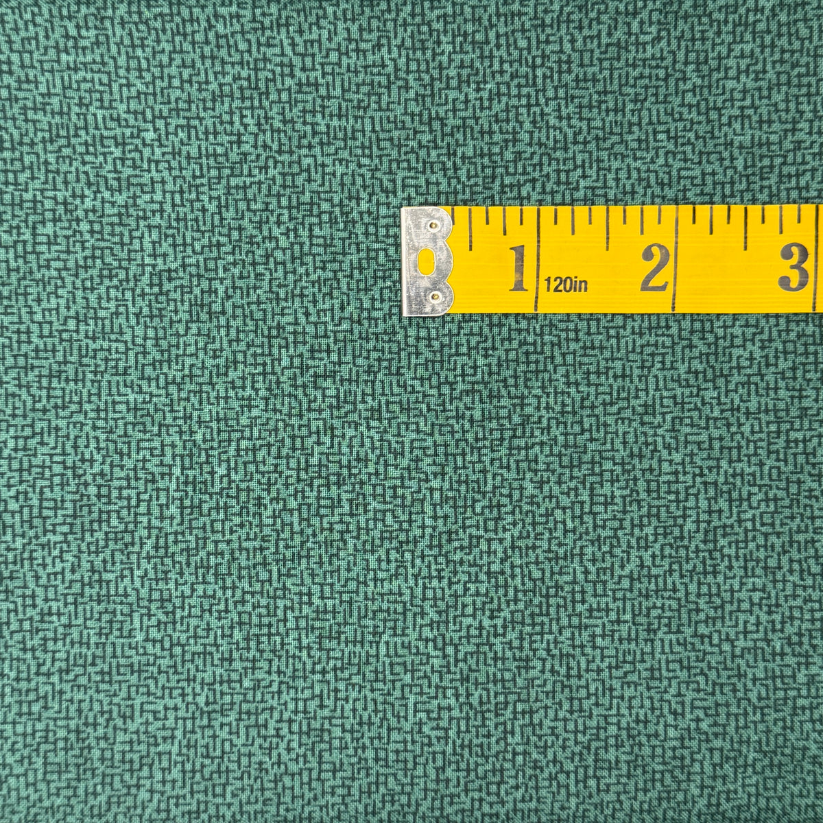 Green Mini Maze Cotton Blend: 3 yds
