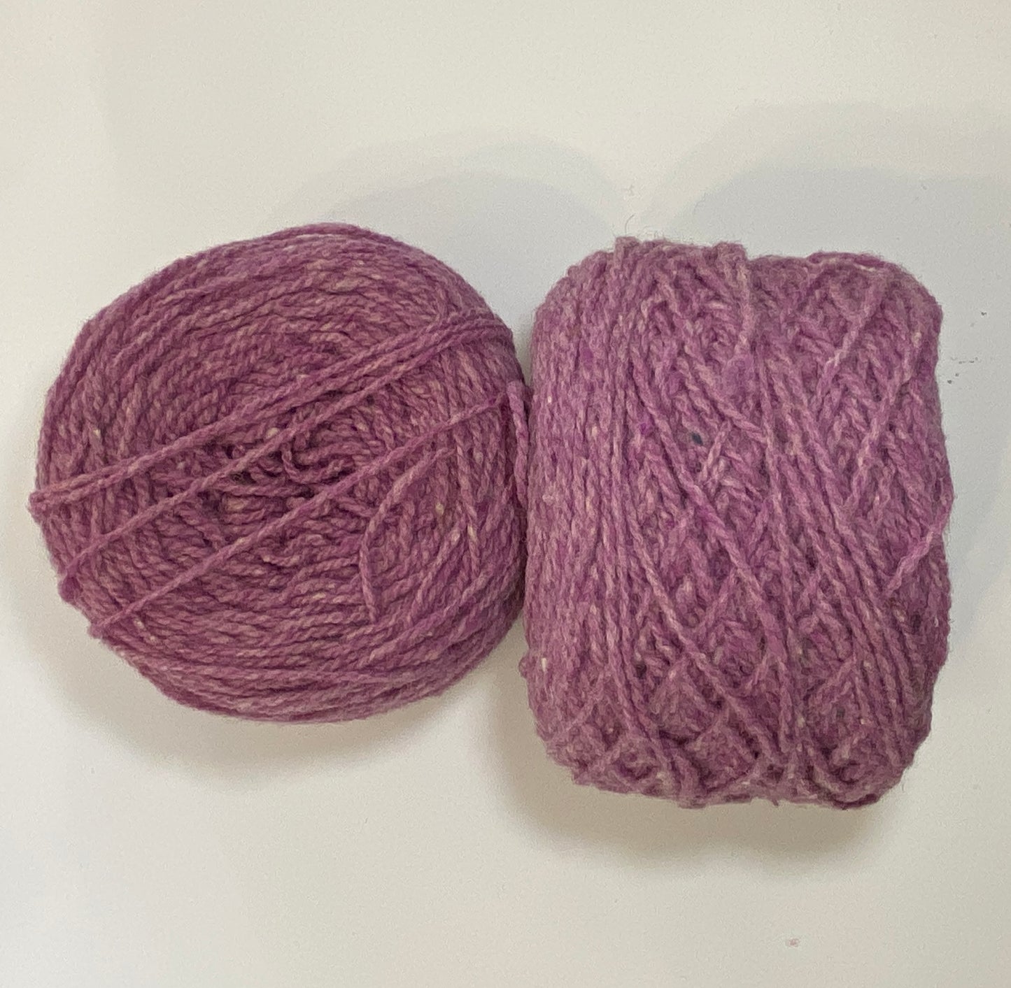 Chester Farms Pure Wool Yarn in Plum Heather: 5 Cakes, 1 Ball