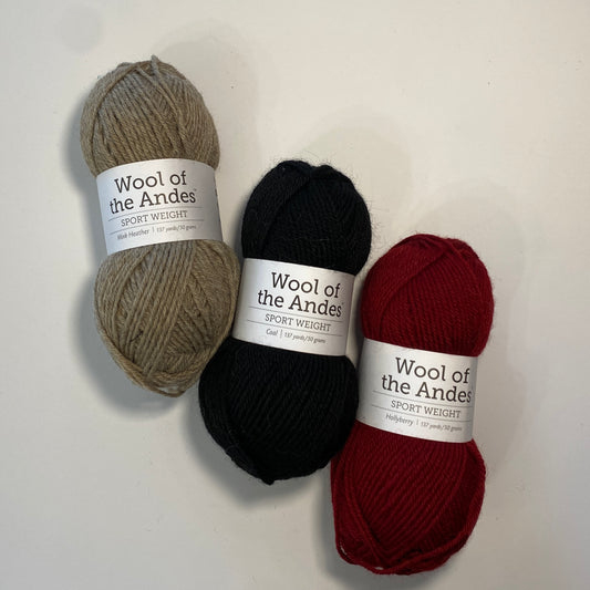 Wool of the Andes Sport Weight Yarn Multi-Pack: 3 Skeins
