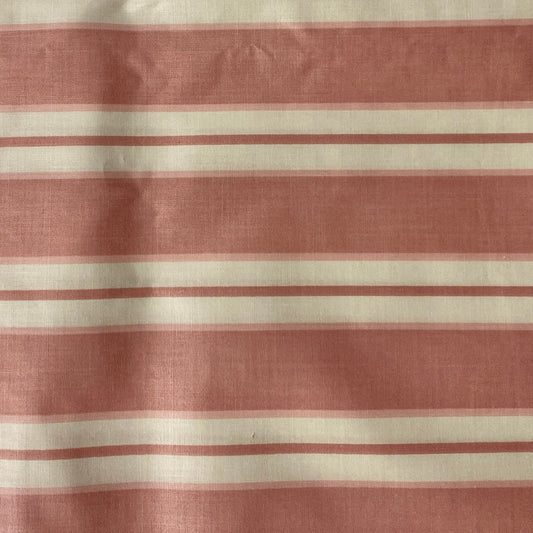 Pink Stripe Lightweight Cotton Upholstery: 3 yds