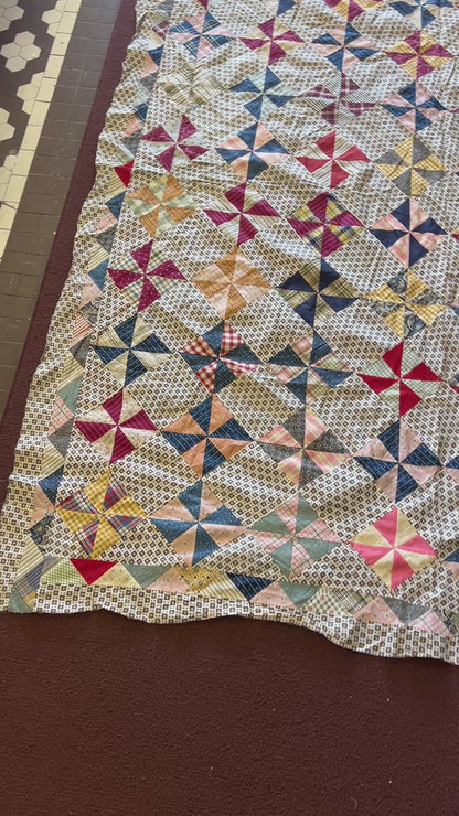Gentleman's Diamonds Quilt Top
