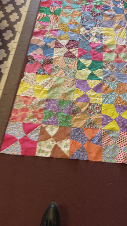 Crazy Circles Quilt Top
