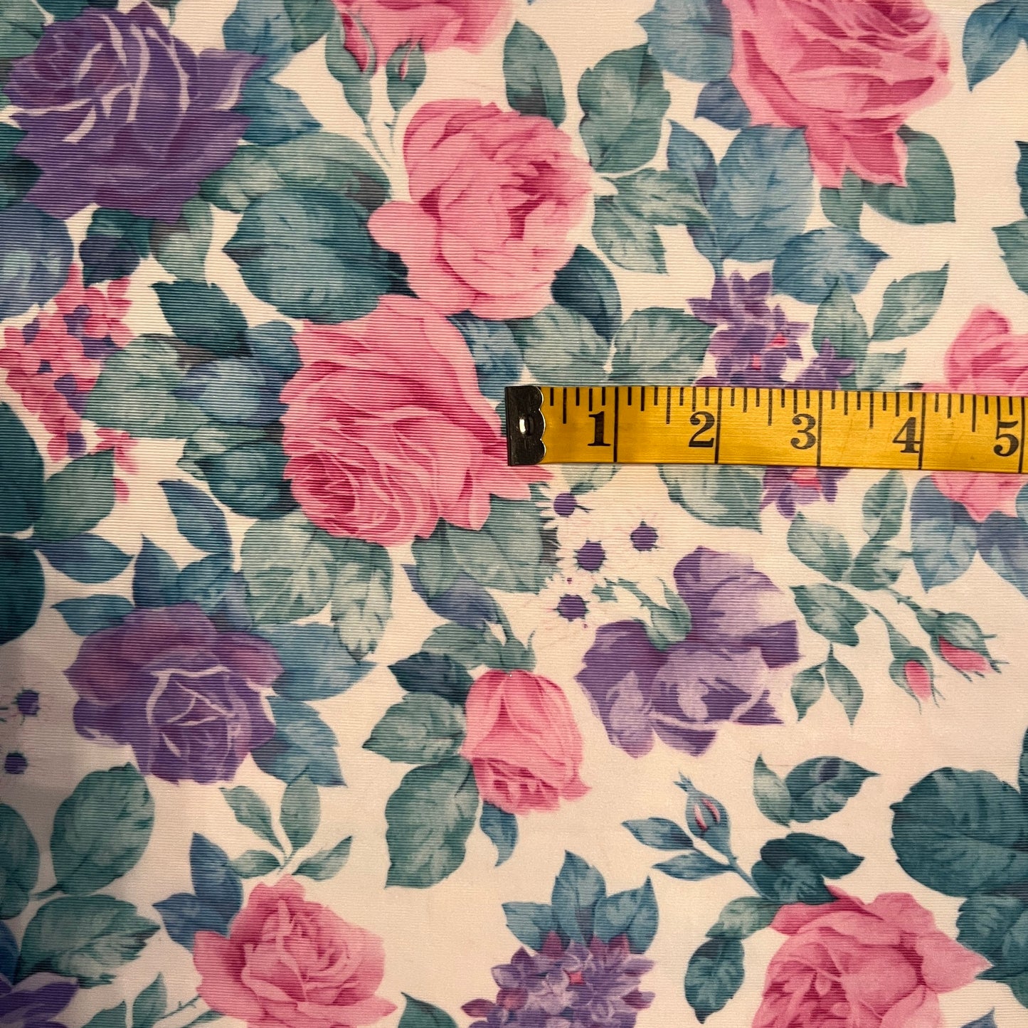 Pink and Purple Rose Poly: 2 yds